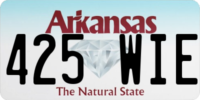 AR license plate 425WIE