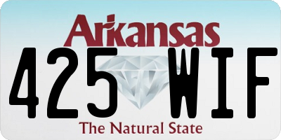 AR license plate 425WIF