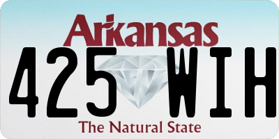 AR license plate 425WIH