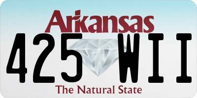 AR license plate 425WII