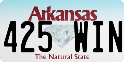 AR license plate 425WIN