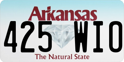 AR license plate 425WIO
