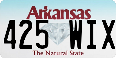 AR license plate 425WIX