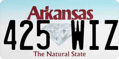AR license plate 425WIZ