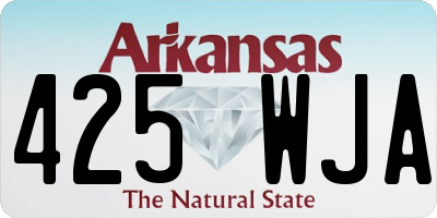 AR license plate 425WJA