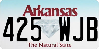 AR license plate 425WJB