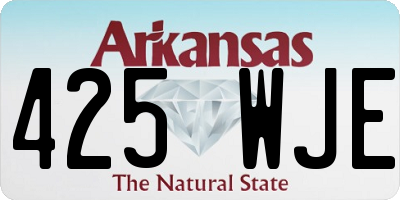 AR license plate 425WJE