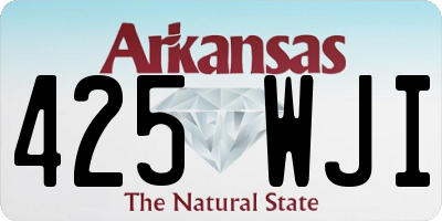 AR license plate 425WJI