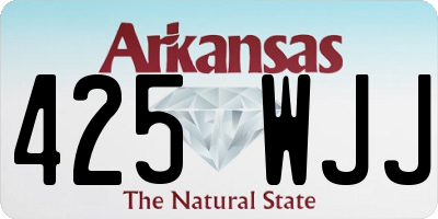 AR license plate 425WJJ