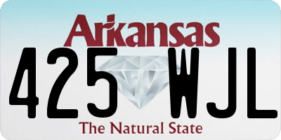 AR license plate 425WJL
