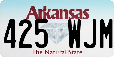 AR license plate 425WJM