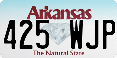AR license plate 425WJP