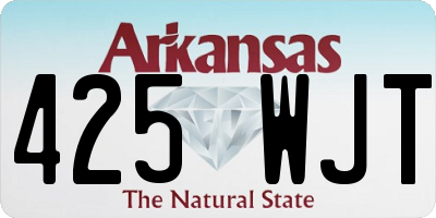 AR license plate 425WJT