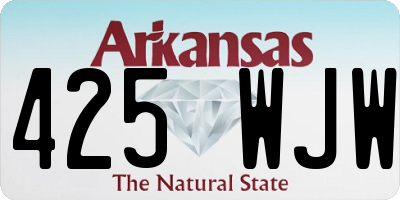 AR license plate 425WJW