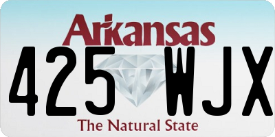 AR license plate 425WJX