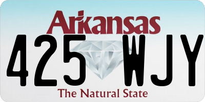 AR license plate 425WJY