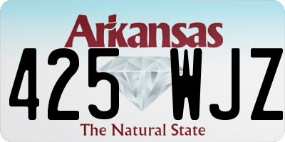 AR license plate 425WJZ