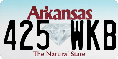 AR license plate 425WKB