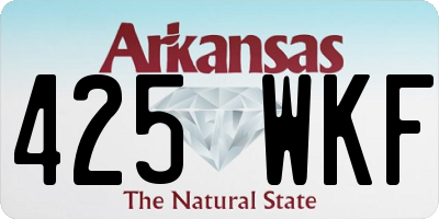 AR license plate 425WKF