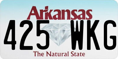 AR license plate 425WKG