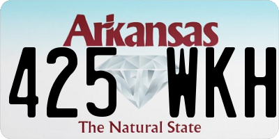 AR license plate 425WKH