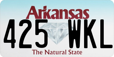 AR license plate 425WKL