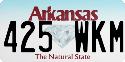 AR license plate 425WKM