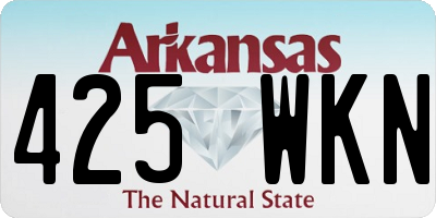 AR license plate 425WKN