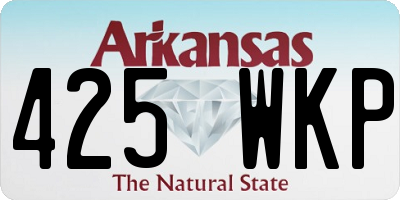 AR license plate 425WKP