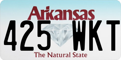 AR license plate 425WKT