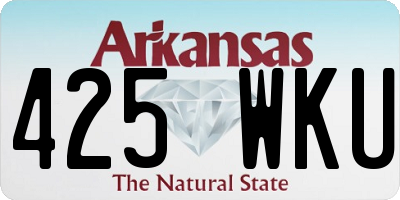 AR license plate 425WKU