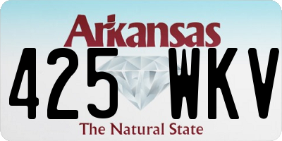 AR license plate 425WKV