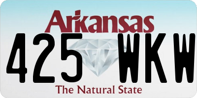 AR license plate 425WKW