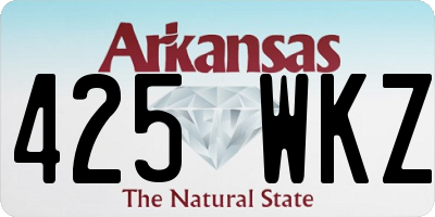 AR license plate 425WKZ