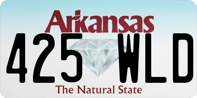 AR license plate 425WLD