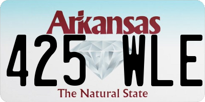 AR license plate 425WLE