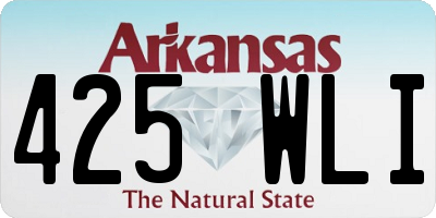 AR license plate 425WLI