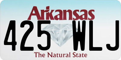 AR license plate 425WLJ