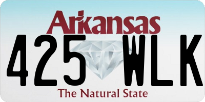 AR license plate 425WLK