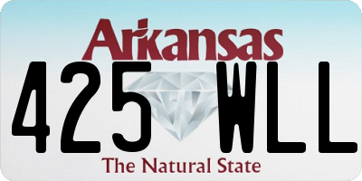 AR license plate 425WLL
