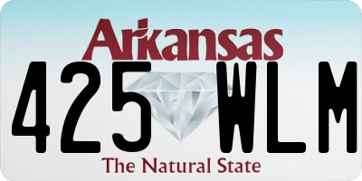 AR license plate 425WLM