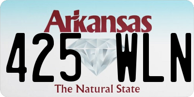 AR license plate 425WLN