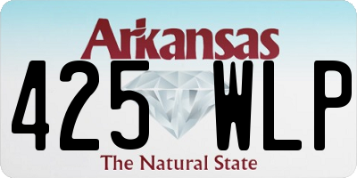 AR license plate 425WLP