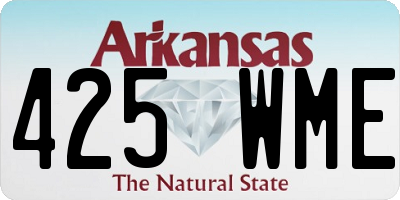 AR license plate 425WME