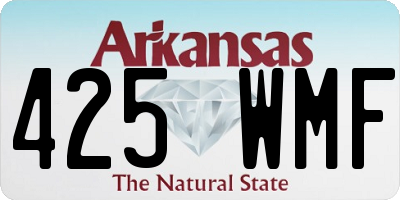 AR license plate 425WMF