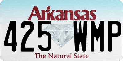 AR license plate 425WMP