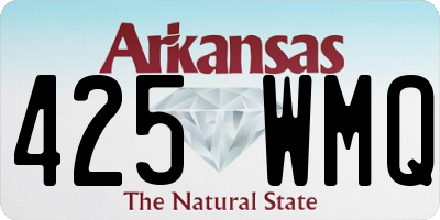 AR license plate 425WMQ
