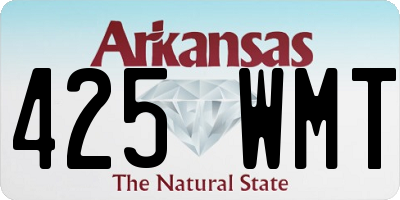 AR license plate 425WMT