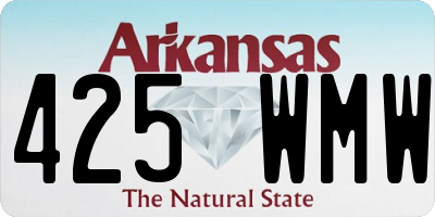 AR license plate 425WMW