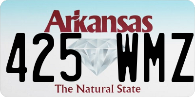 AR license plate 425WMZ